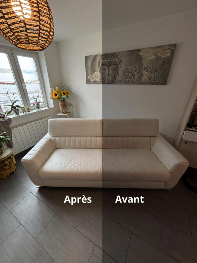 Avant après Canapé